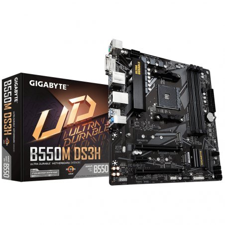 Gigabyte compatible B550M DS3H, AMD B550 Mainboard - Sockel AM4