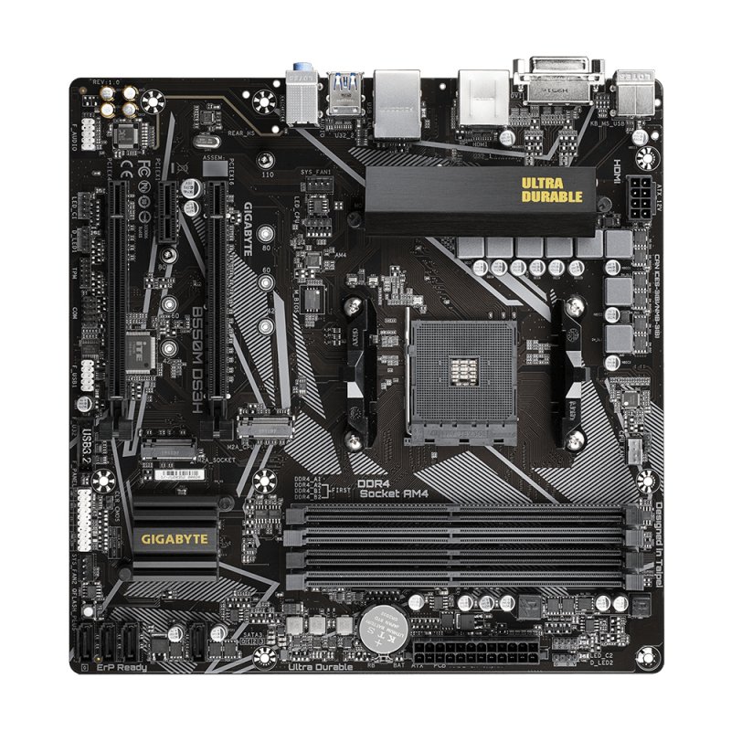 Gigabyte compatible B550M DS3H - 1.0 - Motherboard - micro ATX - Socket AM4 - AMD B550
