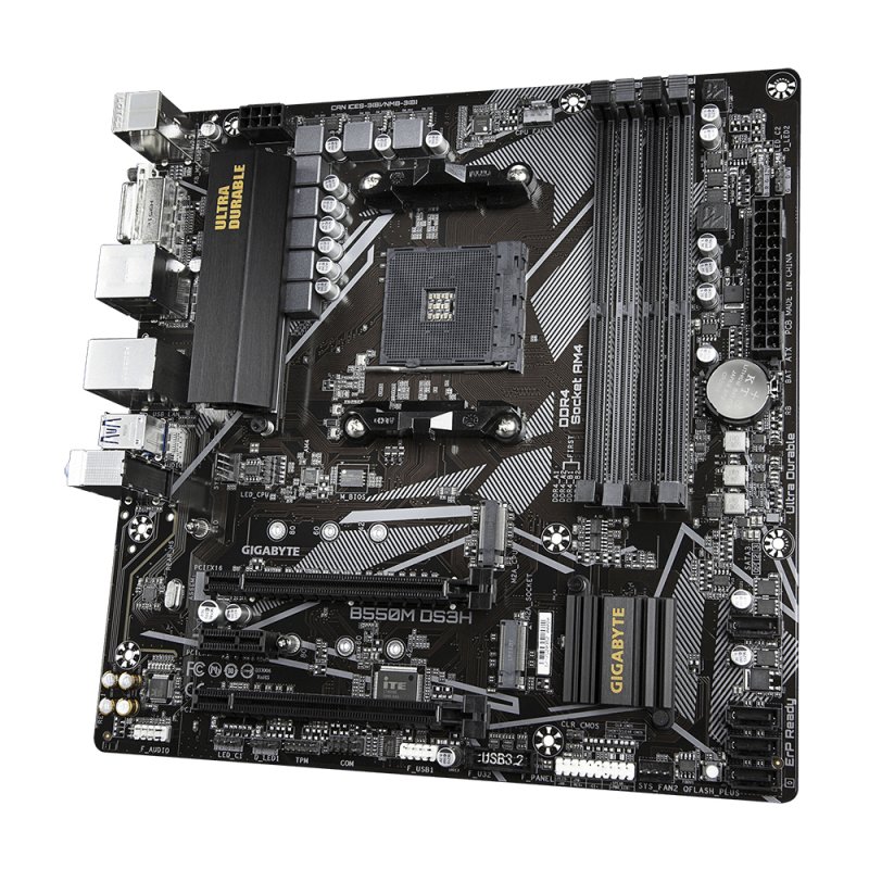 Gigabyte compatible B550M DS3H - 1.0 - Motherboard - micro ATX - Socket AM4 - AMD B550