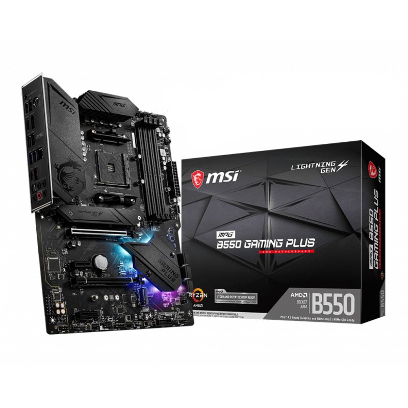 MSI compatible MPG B550 Gaming Plus, AMD B550 Mainboard - Sockel AM4
