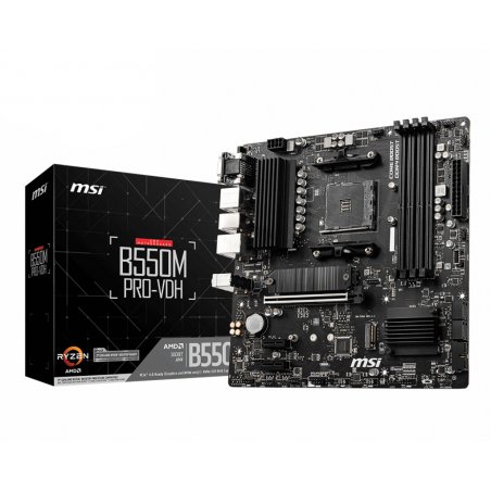 MSI compatible B550M PRO-VDH - Motherboard - micro ATX - Socket AM4 - AMD B550