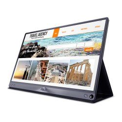 ASUS MB16AC écran plat de PC 39,6 cm (15.6") 1920 x 1080 pixels Full HD LED Gris