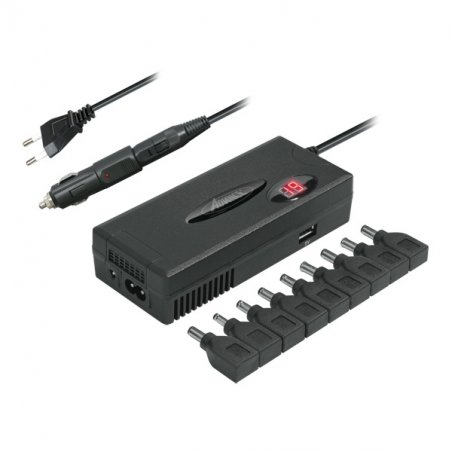 Chargeur universel Advance compatible PC portable 110W (90W nominal) 9 embouts secteur + allume cigare