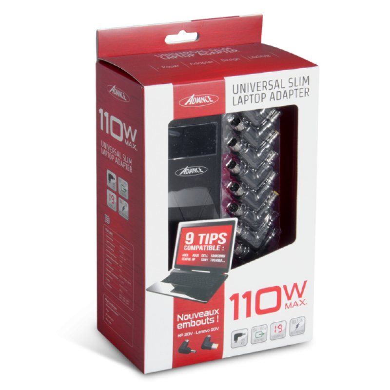 ADVANCE CHG-110 chargeur d'appareils mobiles Ordinateur portable Noir Secteur Intérieure