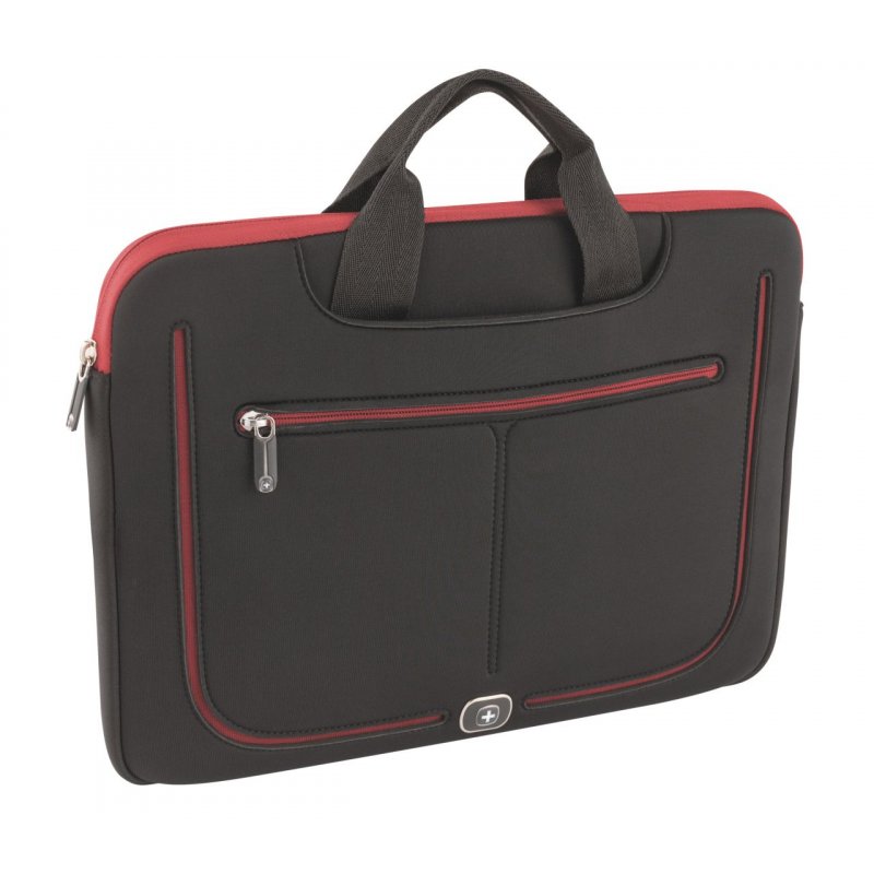 Sacoche Ordinateur Portable Wenger compatible Resolution 13,3" (Noir/Rouge)