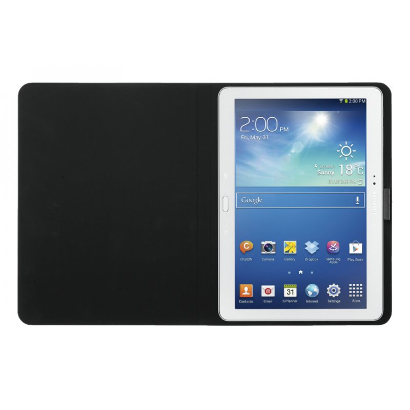 Etui rabat Trust pour Samsung Galaxy Tab 10" Tab3/4/Note/Pro/S (Noir)