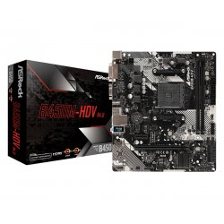 Asrock B450M-HDV R4.0 AMD B450 Emplacement AM4 micro ATX
