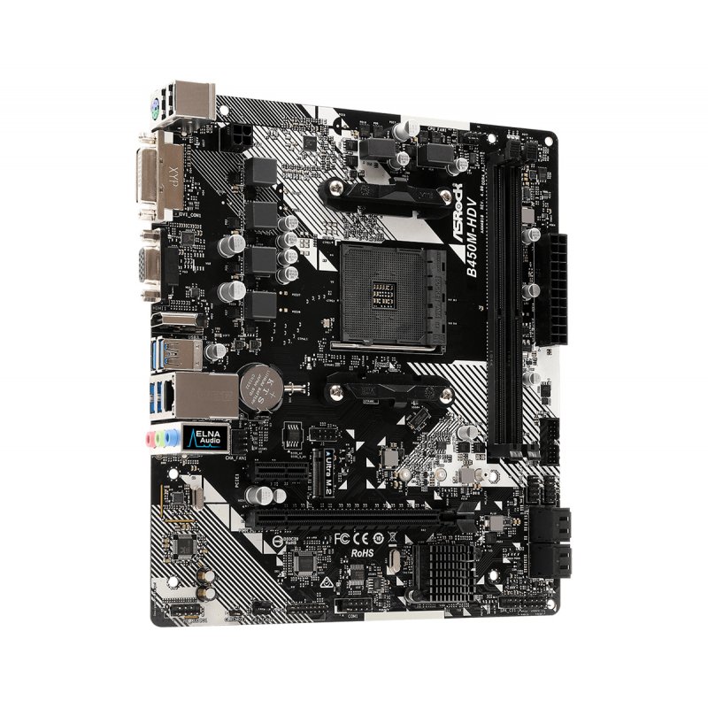 ASRock B450M-HDV R4.0, AMD B450-Mainboard - Sockel AM4