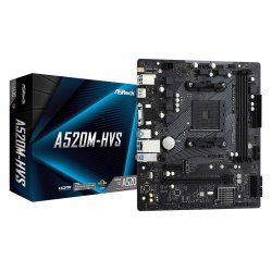 STOCK3 - Asrock A520M-HVS AMD A520 Emplacement AM4 micro ATX