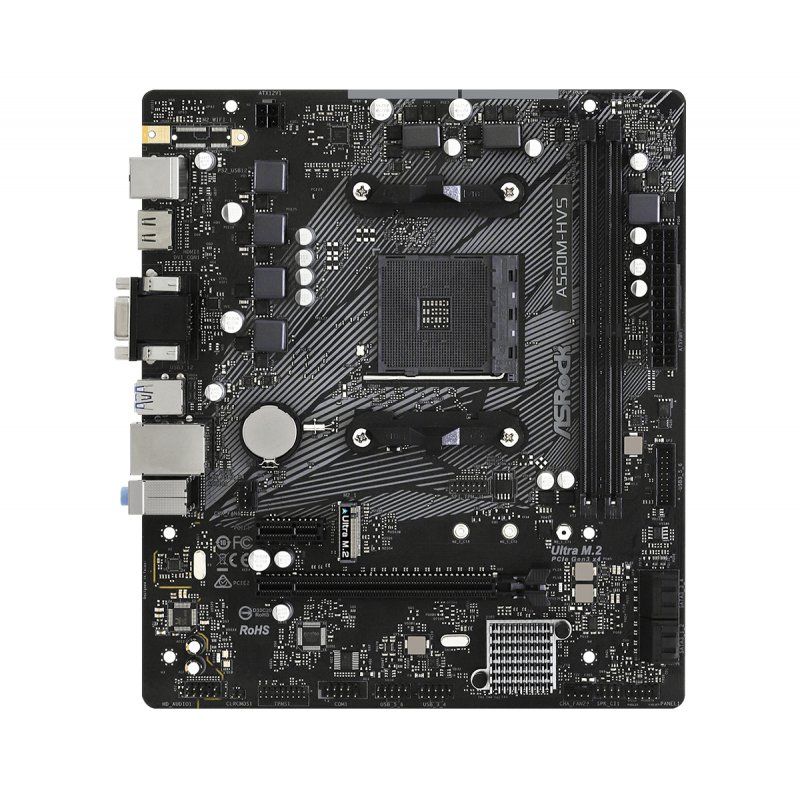 STOCK1 - Asrock A520M-HVS AMD A520 Emplacement AM4 micro ATX