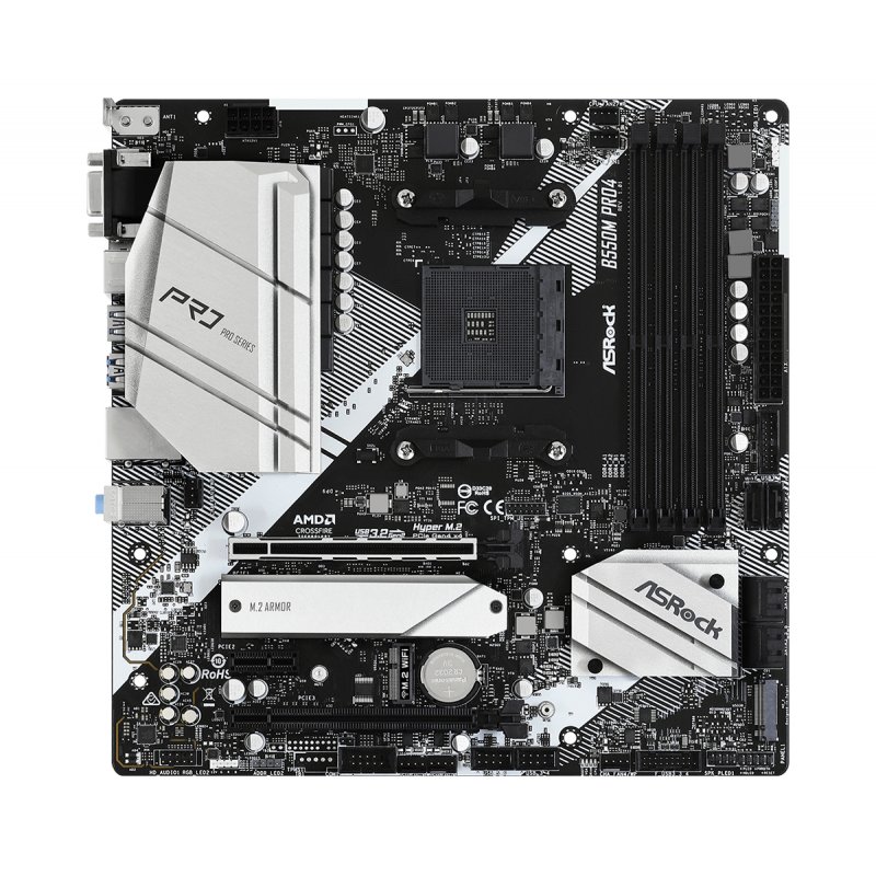 Asrock B550M Pro4 AMD B550 Emplacement AM4 micro ATX