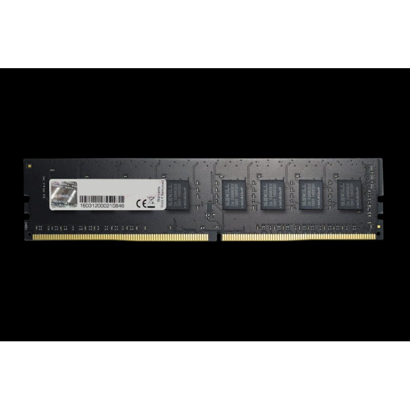 Barrette mémoire 4Go DIMM DDR4 G.Skill compatible Value PC4-19200 (2400 Mhz) (Noir)