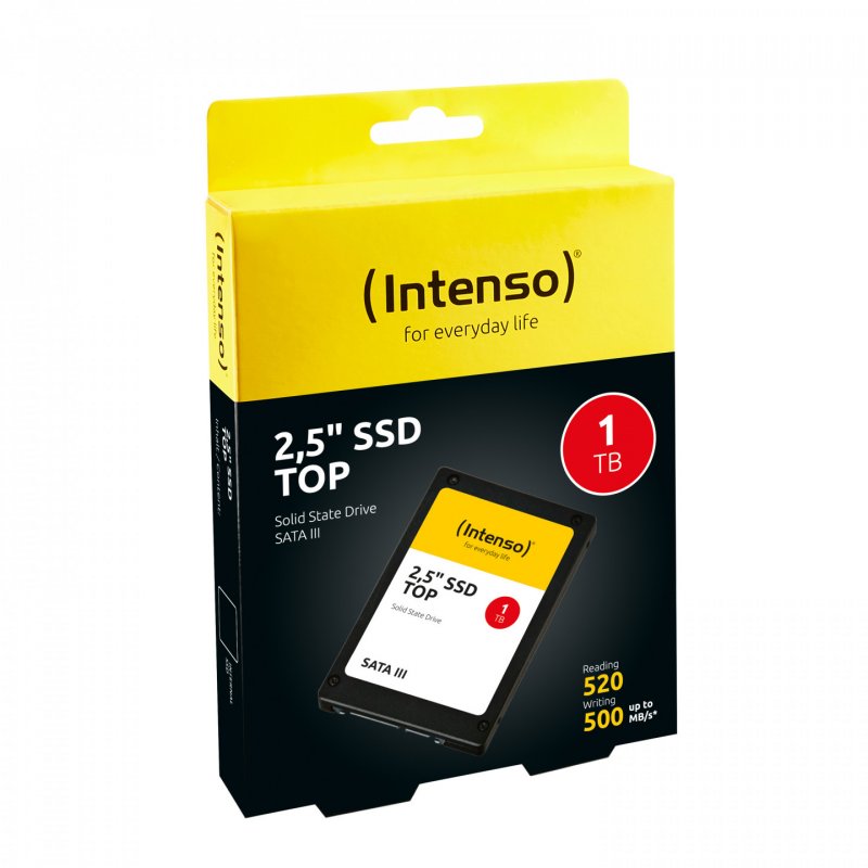 Disque Dur SSD 2,5" Intenso compatible 1To (1000Go) S-ATA III