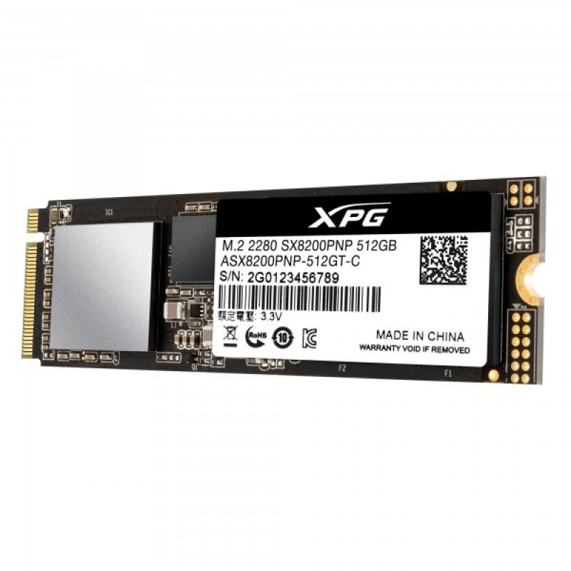 ADATA XPG SX8200 Pro - Solid-State-Disk - 512 GB - PCI Express 3.0 x4 (NVMe)