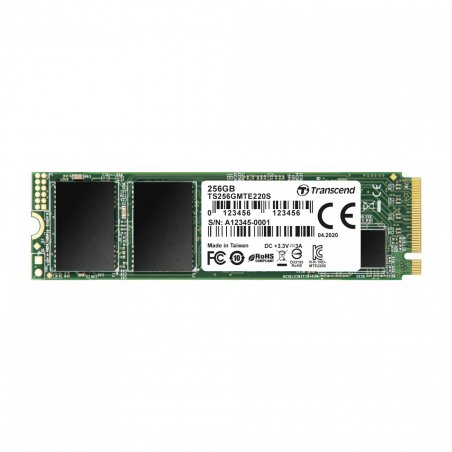 Disque Dur SSD Transcend compatible MTE 220S 256Go - M.2 NVMe Type 2280
