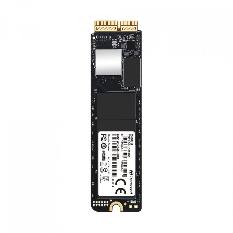 Disque Dur SSD Transcend compatible JetDrive 850 240Go - M.2 NVMe Type 2280 (Spécial Mac)