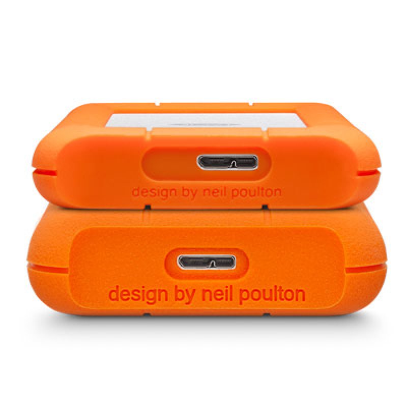 Disque Dur Externe LaCie compatible Rugged Mini 2To (2000Go) USB 3.0 - 2,5" (Orange/Gris)
