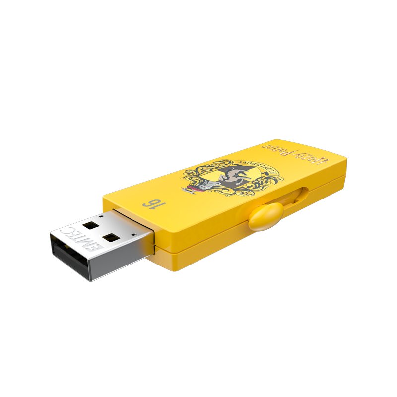 Clé USB Emtec compatible M730 Harry Potter Poufsouffle 16Go USB 2.0 (Jaune)