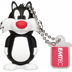 Clé USB Emtec compatible L101 Looney Tunes Sylvester 16Go USB 2.0 (Blanc/Noir)