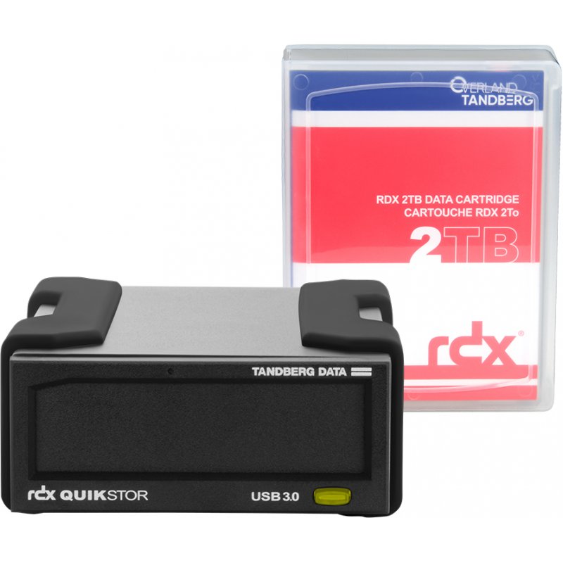 Lecteur de disque RDX USB 3.0 Tandberg QuikStor (Noir) avec 2To inclus
