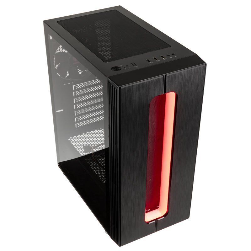 Kolink compatible Nimbus RGB Midi-Tower, Tempered Glass - schwarz