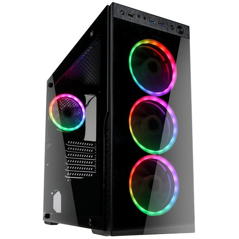 Kolink compatible Horizon RGB Midi-Tower, Tempered Glass - schwarz