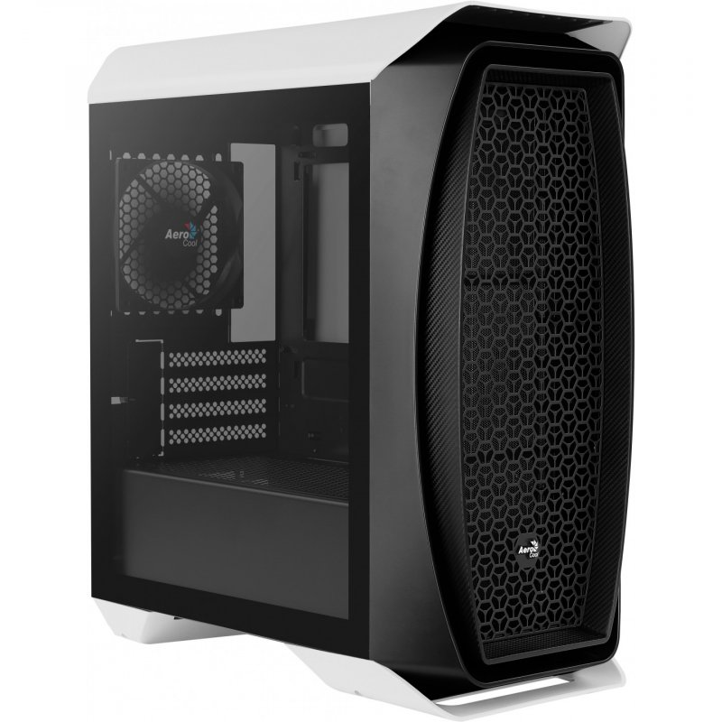 Boitier Mini Tour Micro ATX AeroCool compatible Aero One Mini avec panneau vitré (Blanc)