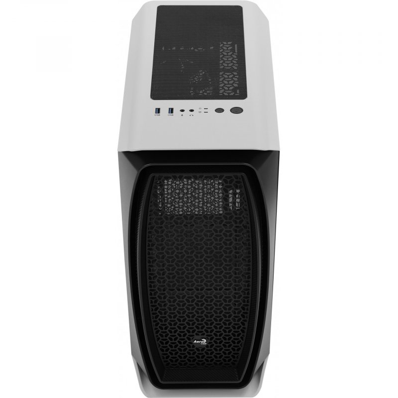 Boitier Mini Tour Micro ATX AeroCool compatible Aero One Mini avec panneau vitré (Blanc)