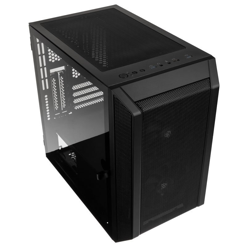 Boitier Mini Tour Micro ATX Kolink compatible Citadel Mesh avec panneau vitré (Noir)