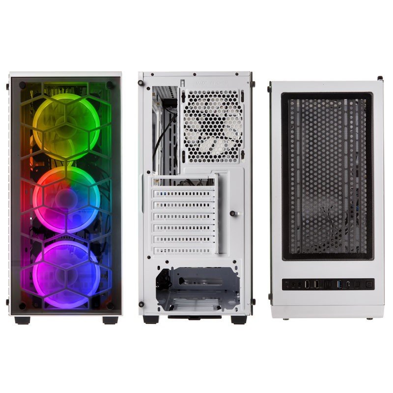 Kolink compatible Observatory RGB Midi-Tower, Tempered Glass - weiß Window