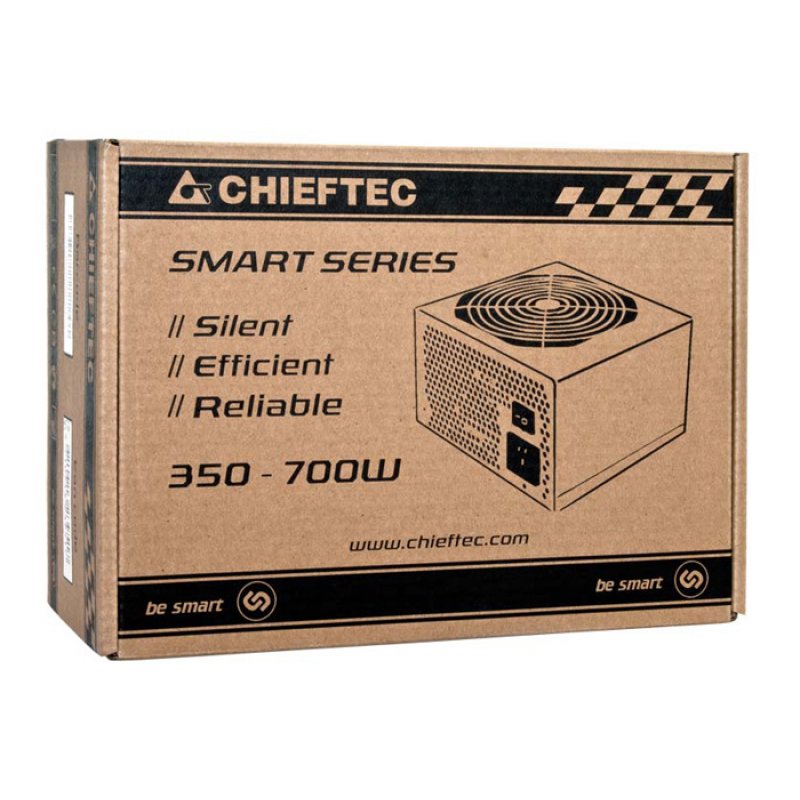 Alimentation ATX Chieftec compatible Smart GPS-500A8 - 500W (Noir)