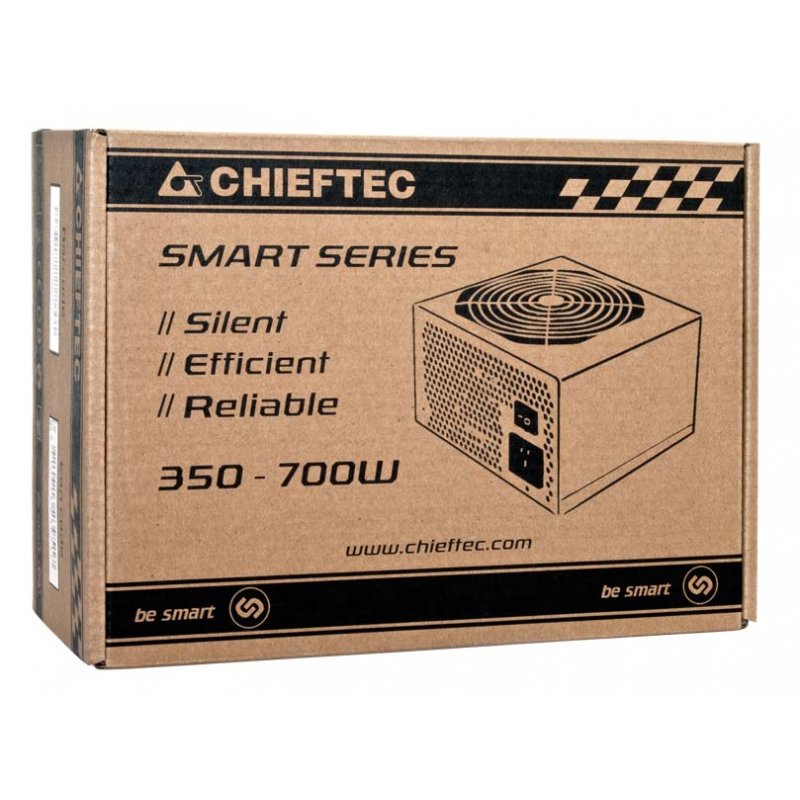 Chieftec GPS-600A8 unité d'alimentation d'énergie 600 W 20+4 pin ATX ATX Noir