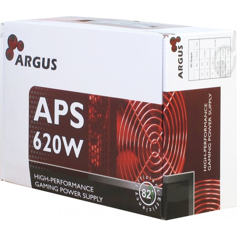 Inter-Tech Argus APS unité d'alimentation d'énergie 620 W 20+4 pin ATX ATX Noir