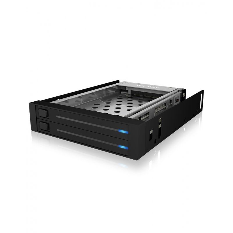 ICY BOX IB-2226STS 8,89 cm (3.5") Plateau de stockage de disques Noir