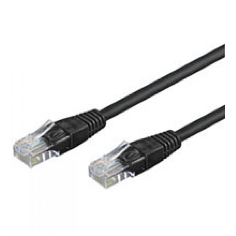 Goobay CAT 6-1500 UTP Black 15m networking cable