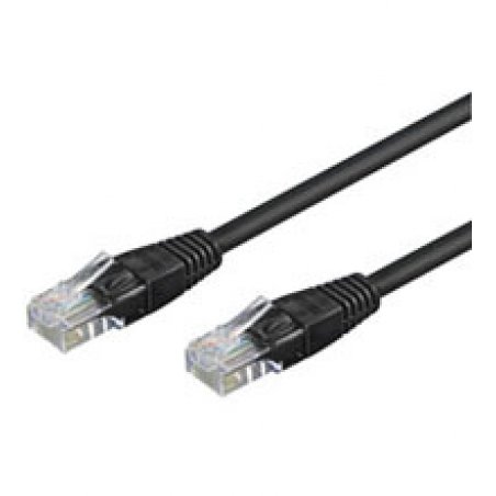 Câble/Cordon réseau RJ45 extérieur Goobay compatible Catégorie 6 UTP (U/UTP) Droit 15m (Noir)