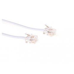 Microconnect 1m RJ11-RJ11 Blanc