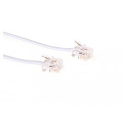 Microconnect 1m RJ11-RJ11 White