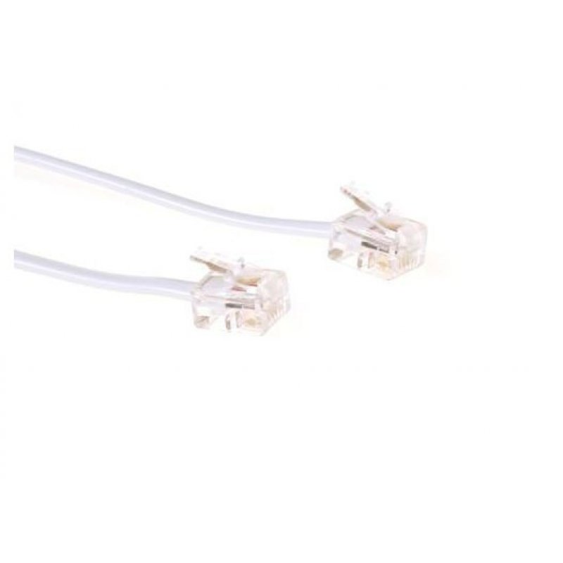 Microconnect 1m RJ11-RJ11 White