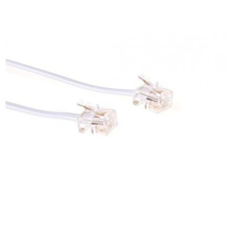 MicroConnect ModularCable RJ11 6P/4C 1m White