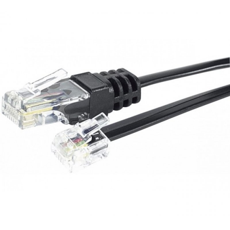 Cable RJ11 - RJ45 - 10m (Noir)